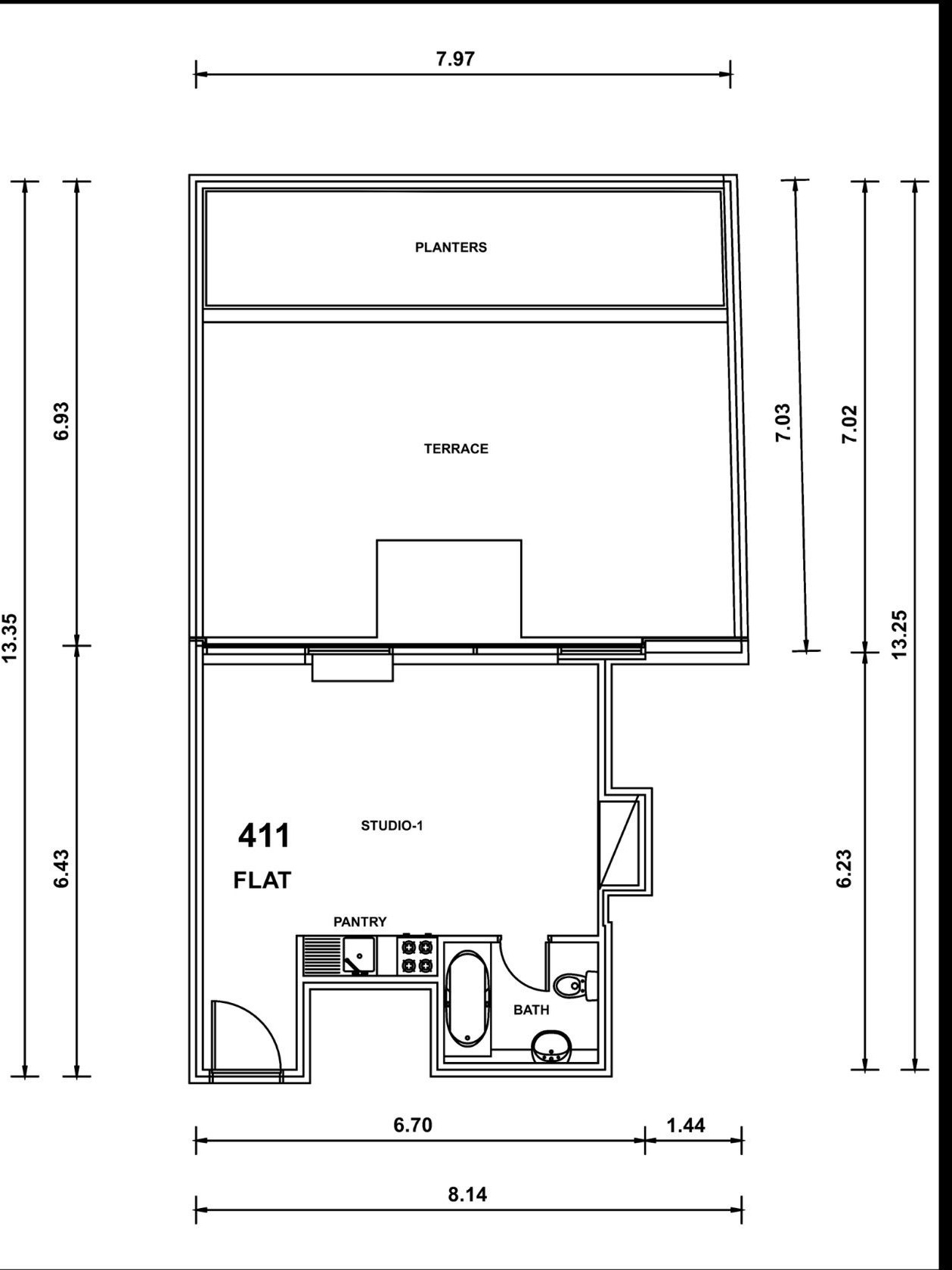 Studio | Burj Khalifa View | Tenanted | Business Bay 2